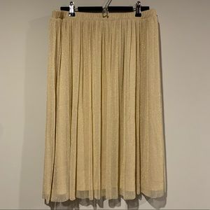 Zara Trafaluc Collection Gold Skirt Size XL